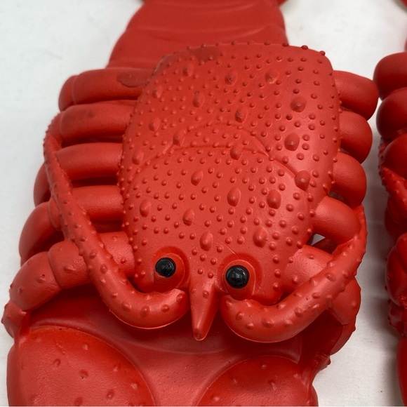 Red Lobster Crawfish Slip On Shoes Flip Flops Slippers Men’s 10/11 - Picture 4 of 9